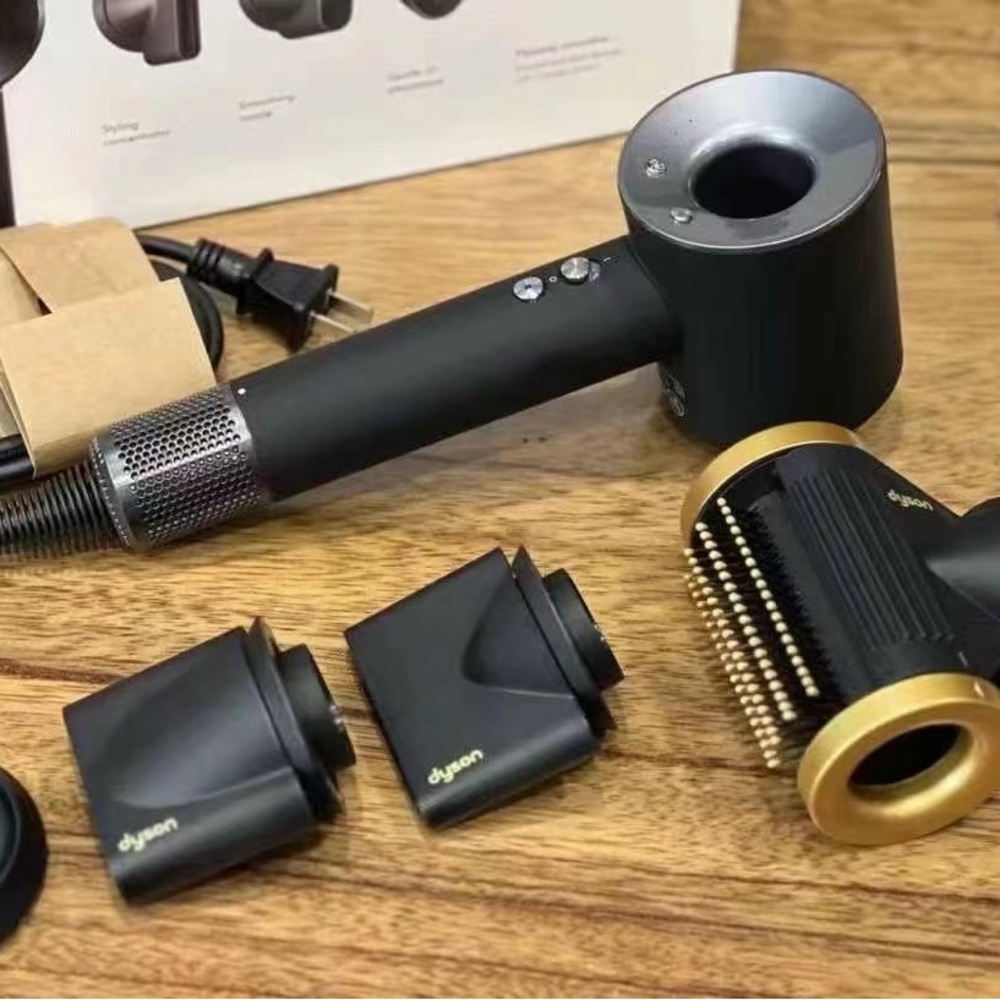 Dyson Black and Gold Hair Dryer Set HD15